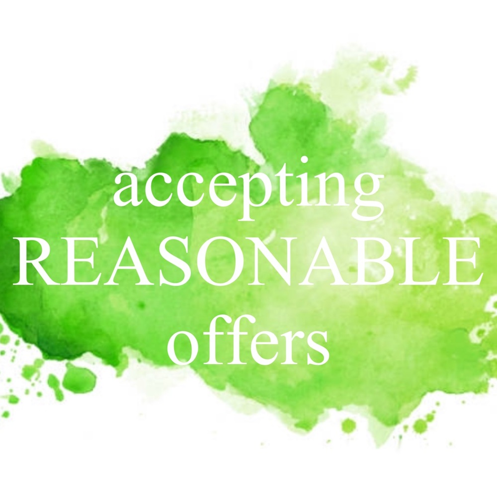 accepting REASONABLE offers. Please be considerate with offers.